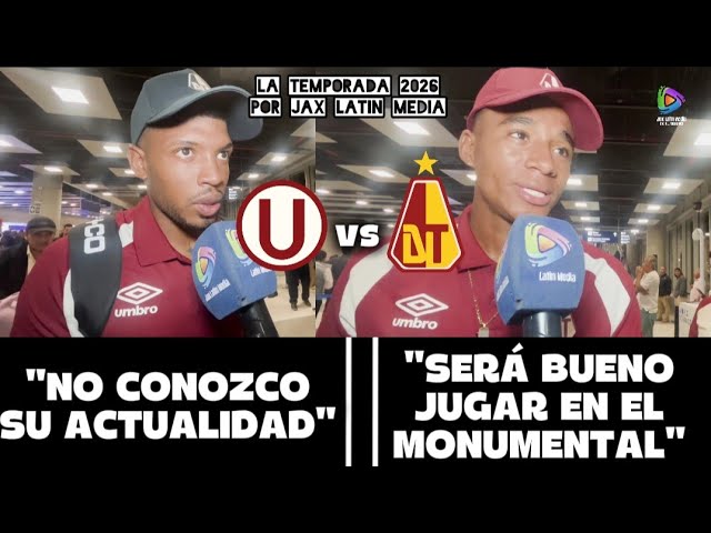 UNIVERSITARIO DE DEPORTES: STATEMENTS UPON TOLIMA'S ARRIVAL FOR COPA LIBERTADORES MATCH
