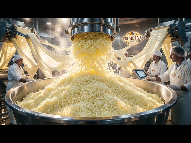 كيف يتم تصنيع جبنة الموتزريلا داخل المصنع – Mozzarella Cheese Factory