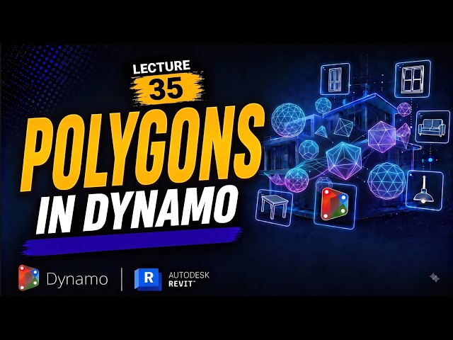 Dynamo Polygon Nodes: RegularPolygon, ByPoints, CenterPoint and Area