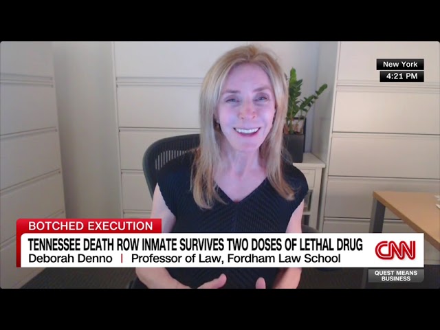 Fordham Law's Deborah Denno on the failed execution of Christa Pike by lethal injection