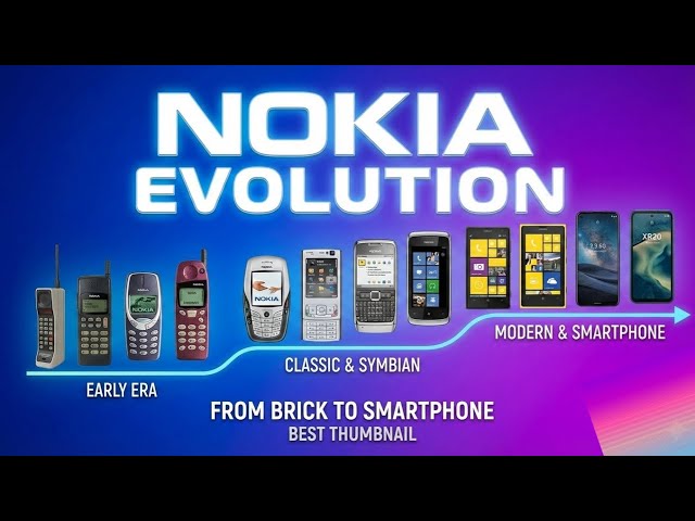 Nokia Evolution (1982 - 2025): From Brick Phones to Modern Smartphones