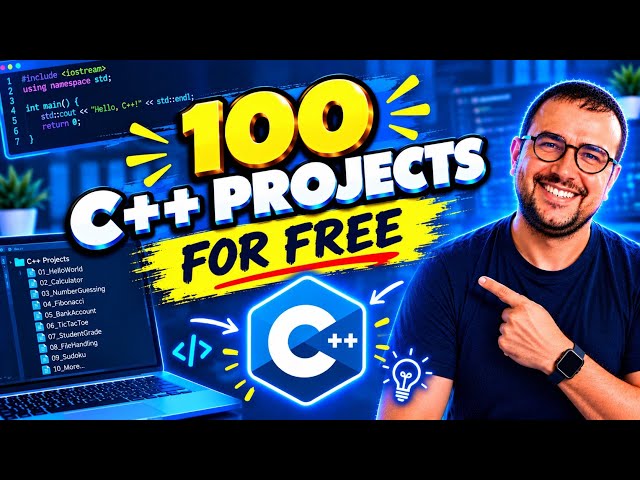 100 Projects in C++ Programming Languages For FREE