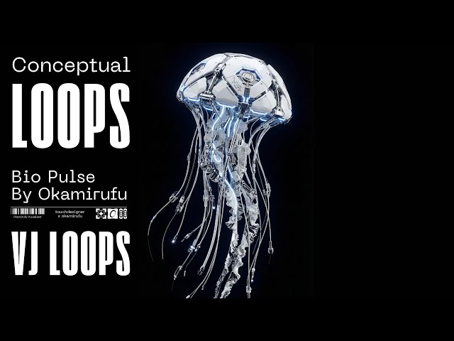 Bio Pulse - 4k VJ Loops for Immersive Installations | TouchDesigner, Resolume Mad Mapper - AI
