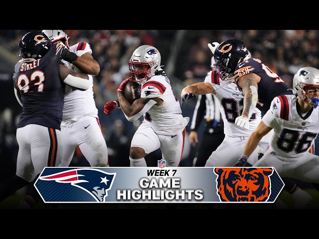 New England Patriots vs Chicago Bears Game Highlights | 2026 NFL Season Week 7