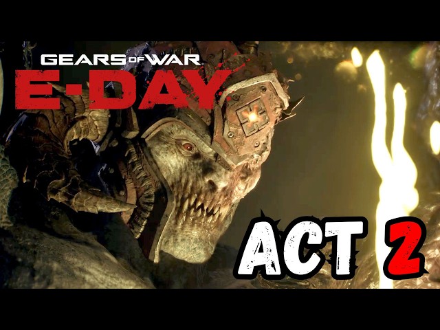 Gears of War: E-Day | Act 2 | Complete Walkthrough All Collectibles ⚙️2️⃣💫 60FPS #gearsofwar