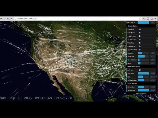 Contrail Science Flight Map Demonstration