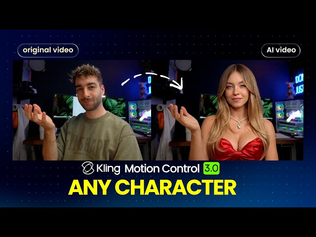 Kling Motion Control 3.0 Full Tutorial Create ANY Character in ANY Scene.