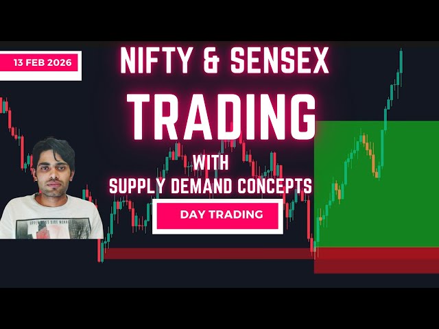 NIFTY and sensex Live Trading | 13 Feb 2026 |#DayTrading
