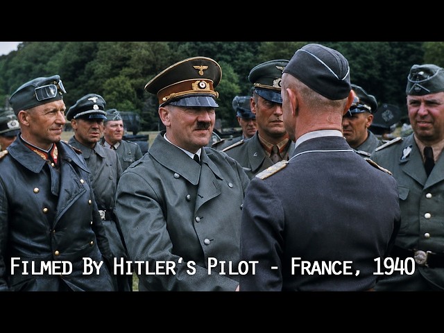 What Hitler’s Pilot Filmed in France in 1940 – Exceptional Color Footage