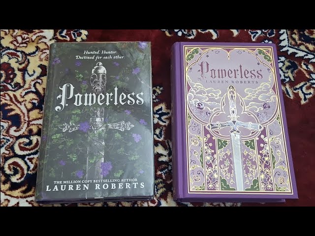 Powerless by Lauren Roberts - ultra deluxe edition vs regular hardcover edition 
