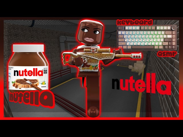 🍫🤎Playing mm2 as NUTELLA *Keyboard ASMR*🤎🍫