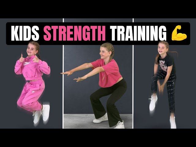 Kids "GET STRONG" 💪 Full Body Strength Training Workout!🔥