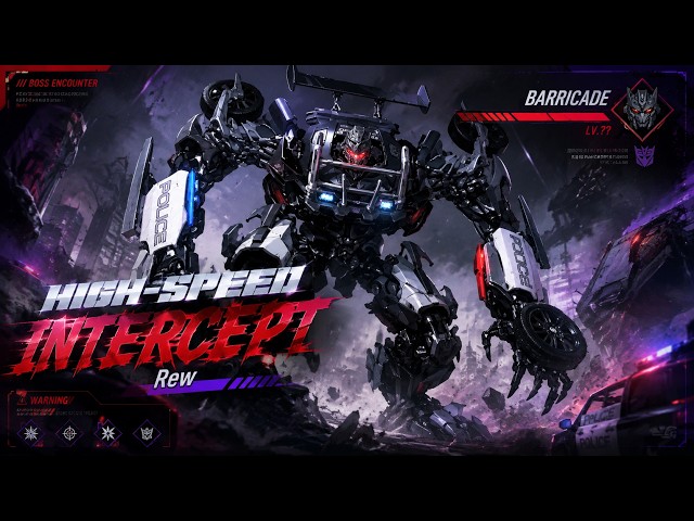 Barricade Boss Fight Theme | High Speed Intercept | Transformers (Fan-Made) | Battle music