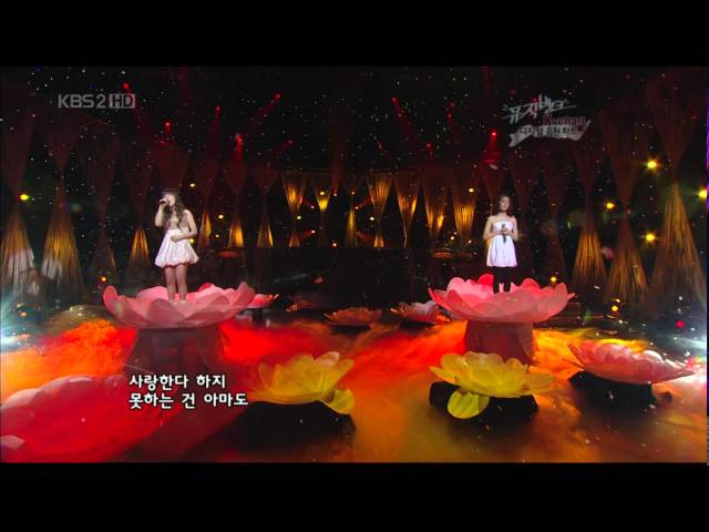 080314 KBS MusicBank TaeYeon& Joo - If + Because Of Man