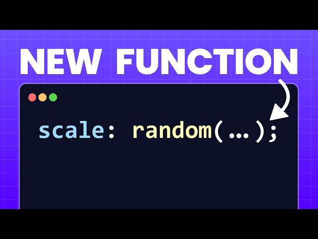 CSS Can Finally Be Random