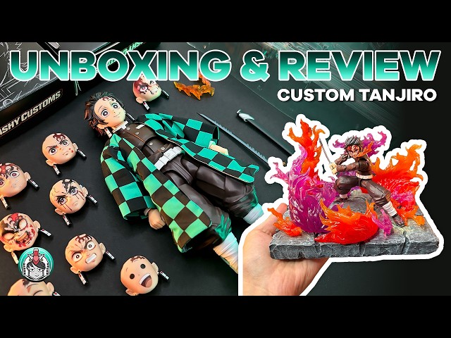 Tanjiro Kamado CUSTOM | Flashy Customs | SHFiguarts | Speed Unboxing | ASMR | Demon Slayer