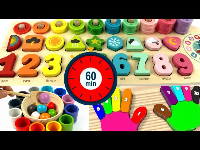 Ultimate Preschool Learning Video For Toddlers Part 2| Best Toy learn Numbers, Shapes and Colors
