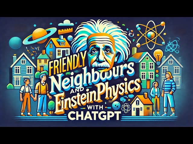 Friendly Neighbors and Einstein Physics with ChatGPT