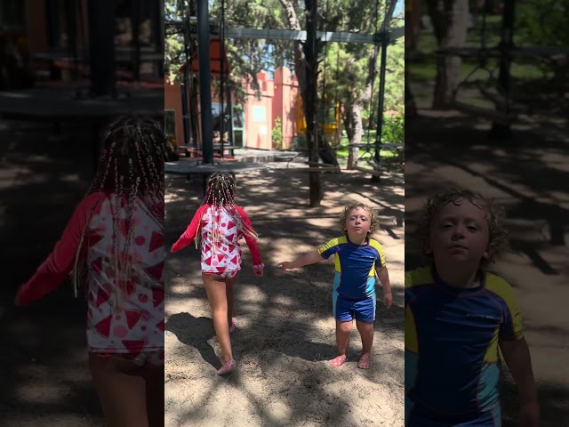 Kids open air gym is fun