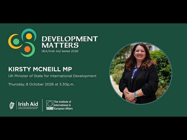 A Fireside Chat with UK Minister of State for International Development Kirsty McNeill