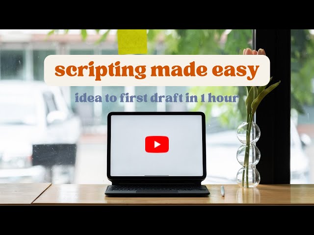 How to write YouTube video scripts faster (Long-form videos)
