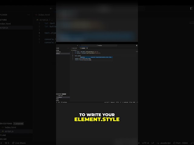 Want to Master Element Style in JavaScript? Watch This Now!