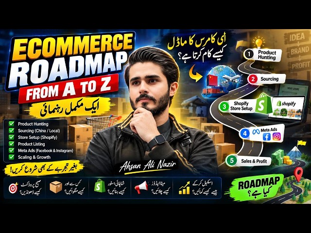 Ecommerce Roadmap For beginners | how to Start Ecommerce business in pakistan 2026 | Ahsan Ali Nazir