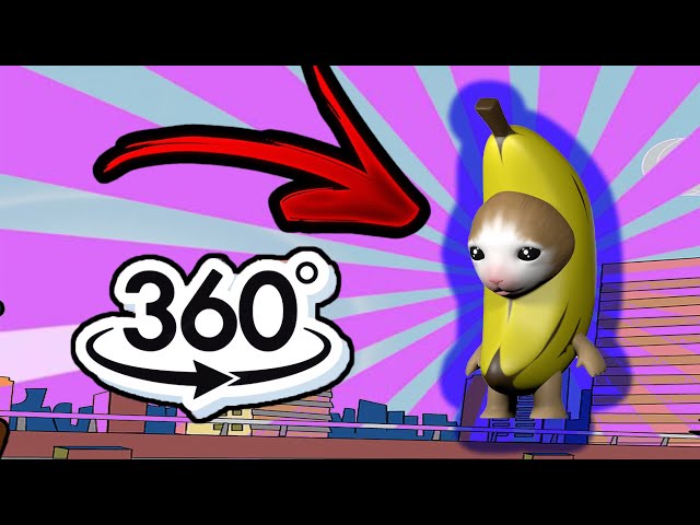 Banana Cat Meme Finding Challenge But it's 360 degree video