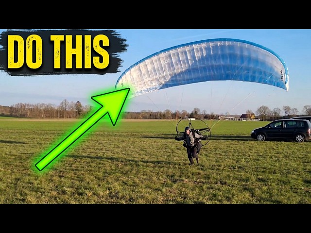 Paramotor Forward Launch in strong winds. How to do it? PPG TakeOff