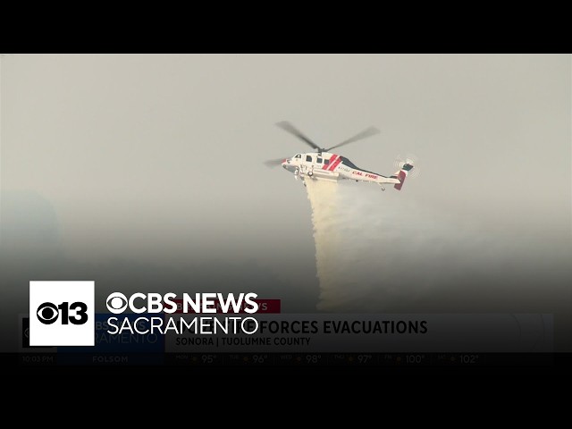 Dove Fire near Sonora burns 223 acres as some roads reopen, evacuations remain