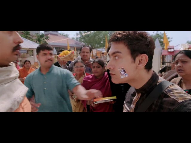PK 2014 movie comedy scene in Temple