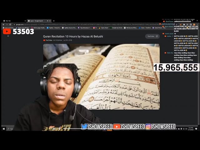 IShowSpeed listens To Quran After Losing in Rocket League