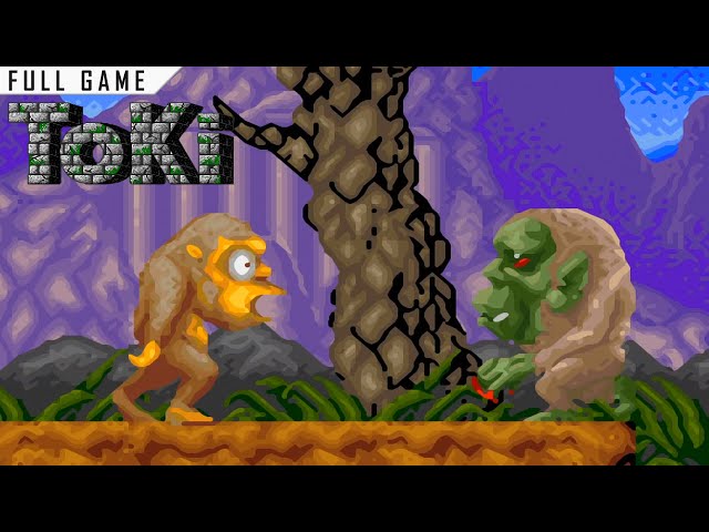 Toki | Arcade | Full Game [Upscaled to 4K using xBRz]