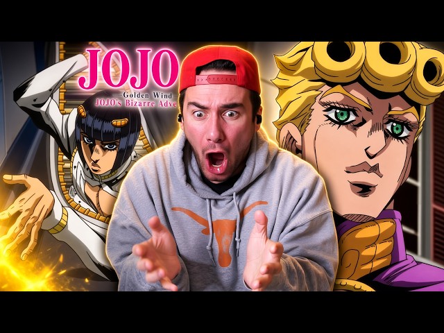 FIRST TIME REACTION to JJBA GOLDEN WIND! (Episode 1- 2)