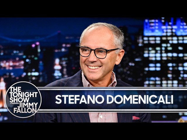 Stefano Domenicali Received a Pizza Delivery from Jimmy During the F1 Grand Prix | The Tonight Show