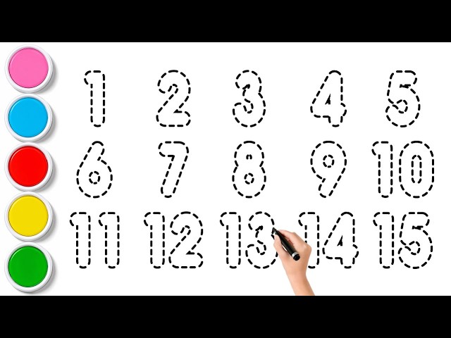 Counting 1 to 15 with Colors | Educational Video for Toddlers