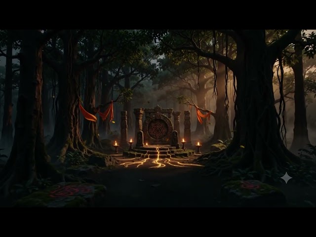 Sacred Forest Awakening 🌿✨ | Divine Nature Dance LED Background | Mystical Forest VJ Loop 4K
