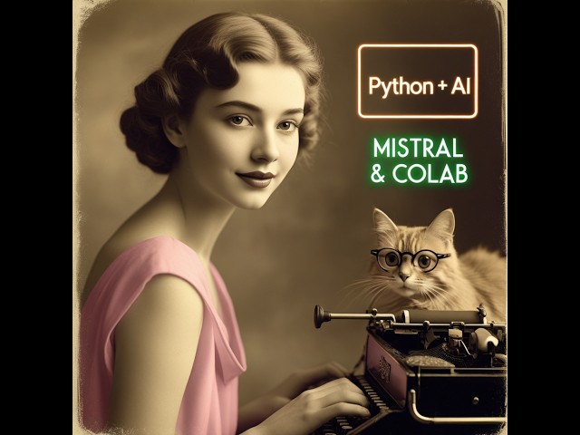 🐍 Python + AI для новичков, Mistral и Google Colab 💻✨ | Переменные, условия, циклы с котами! 🐱