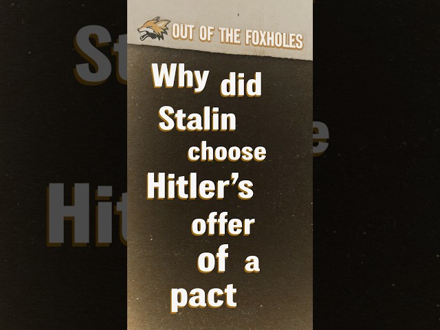 Why Did Stalin Make a Deal With Hitler?  #OOTF #shorts
