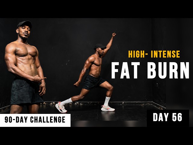 🔥 20-Min HIIT Fat Burning Workout at Home | No Equipment | 90 Day Challenge | Day 56