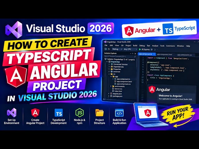 How to Create a TypeScript Angular Project in Visual Studio 2026
