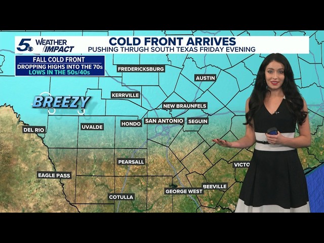 Much-needed cold front makes its way to South Texas by the weekend | KENS 5 Weather Impact Forecast