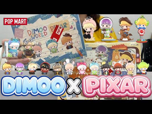 POP MART DIMOO × Pixar Unboxing 🎬✨ Pop Bean POP MART DIMOO New Toy Story Pixar Collab!