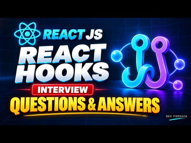 Top 13 React Hooks Interview Questions & Answers — Explained Simply #React #ReactJS #ReactHooks