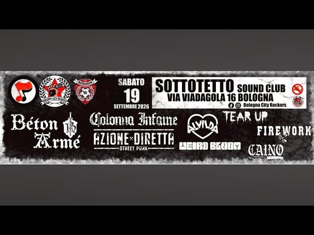 COLONNA INFAME Live 5 @ Sottotetto Sound Club Bologna 19.09.2026