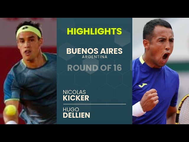 Nicolas Kicker vs Hugo Dellien Highlights | Buenos Aires 2026 Round of 16