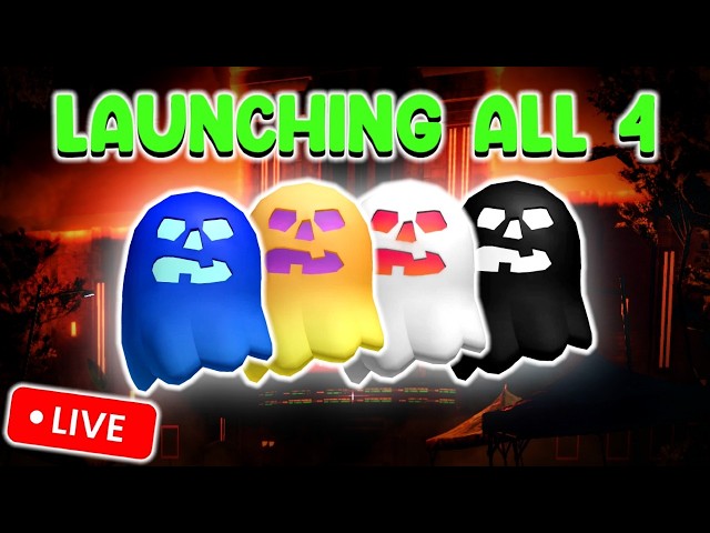 🔴24/7 LAUNCHING ALL 4 GHOST LIVE! The Roblox Hollow Event