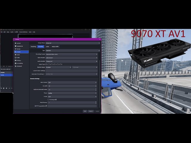 AMD 9070XT AV1 Test OBS (1440p)