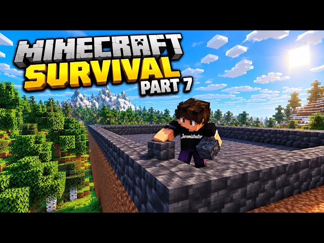 BUILDING THE FOUNDATION | Minecraft Survival - Part 7