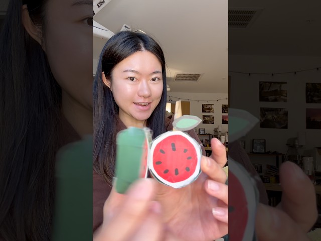 Paper apple watermelon tutorial 🍏🍉